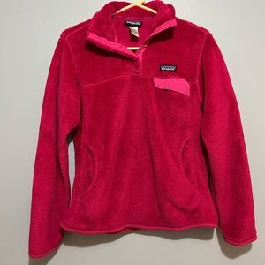 PINK PATAGONIA PULL OVER BARELY WORN SIZE SMALL